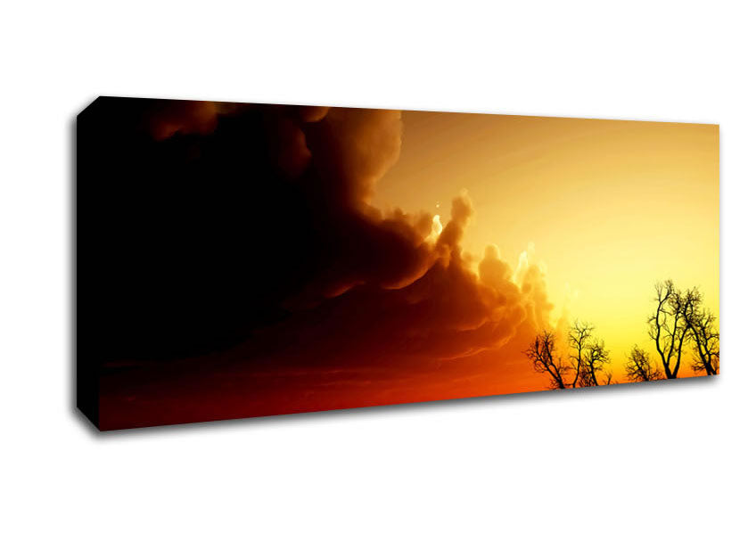 Picture of Stunning Sun Clouds Panoramic Canvas Wall Art