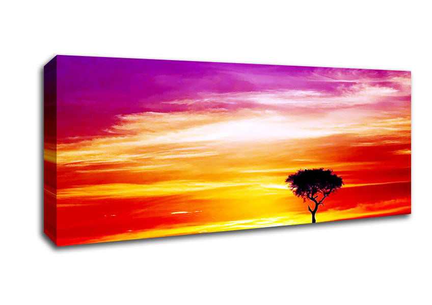 Picture of Lonsome Tree Panoramic Canvas Wall Art