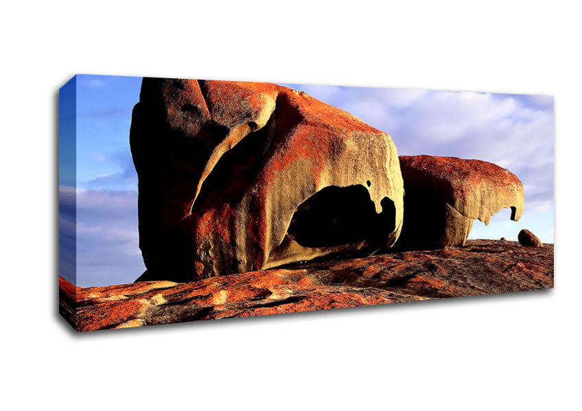 Picture of Boulders On Top Of The World Panoramic Canvas Wall Art