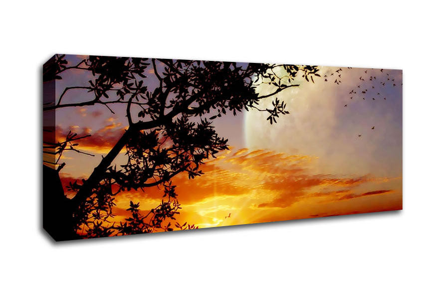 Picture of Suns First Light Panoramic Canvas Wall Art