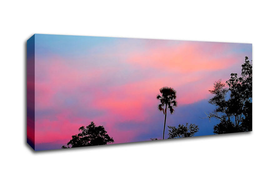 Picture of Tranquil Tree Tops Panoramic Canvas Wall Art