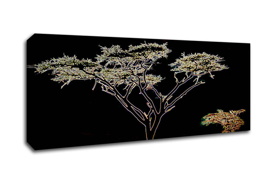 Picture of Night Tree Panoramic Canvas Wall Art