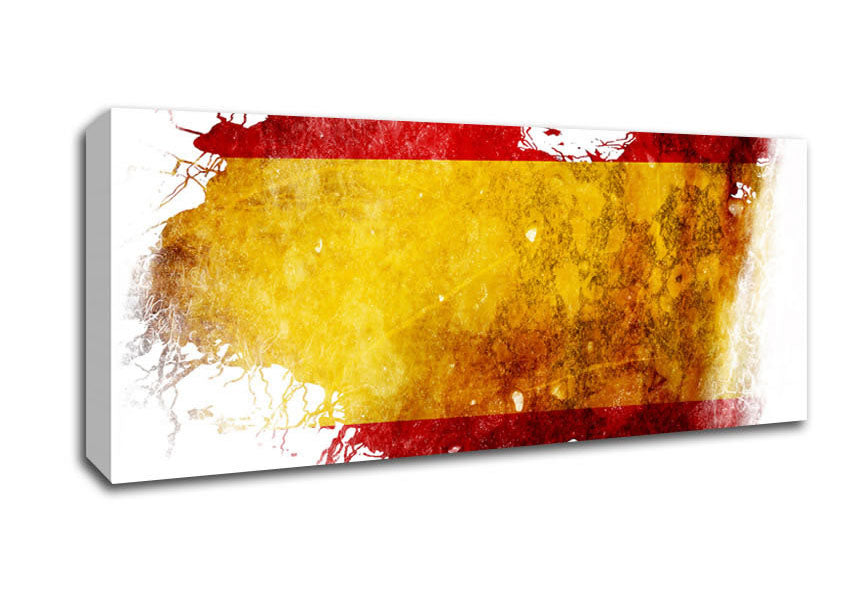 Picture of Spanish Colours Map Panoramic Canvas Wall Art