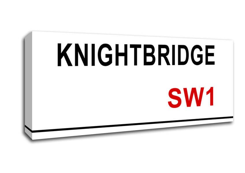 Picture of Knightbridge Signs Panoramic Canvas Wall Art