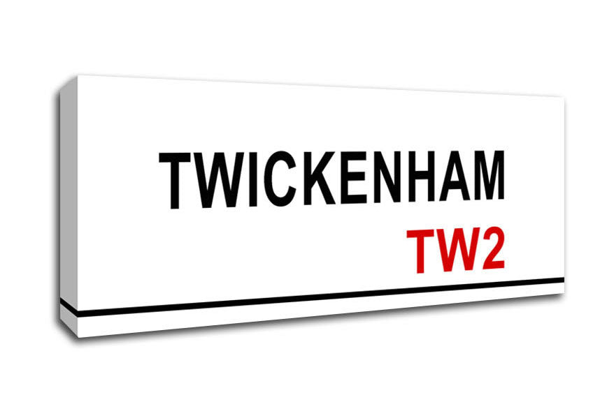 Picture of Twickenham Signs Panoramic Canvas Wall Art