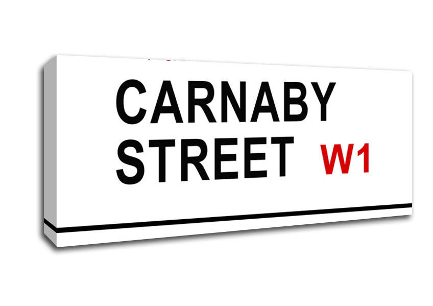 Picture of Carnaby Street Signs Panoramic Canvas Wall Art