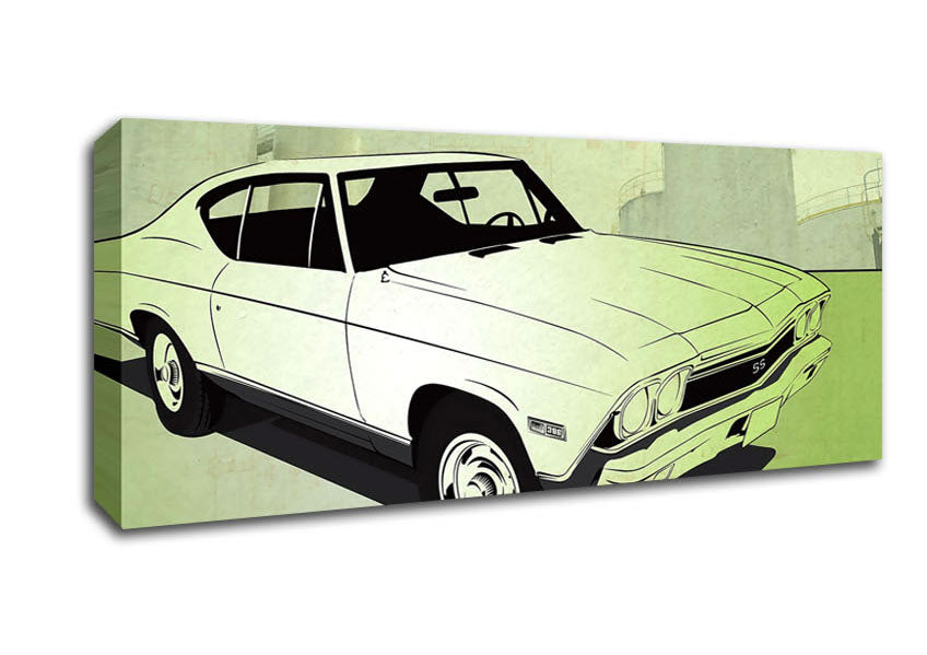 Picture of Chevrolet Chevelle Ss Panoramic Canvas Wall Art