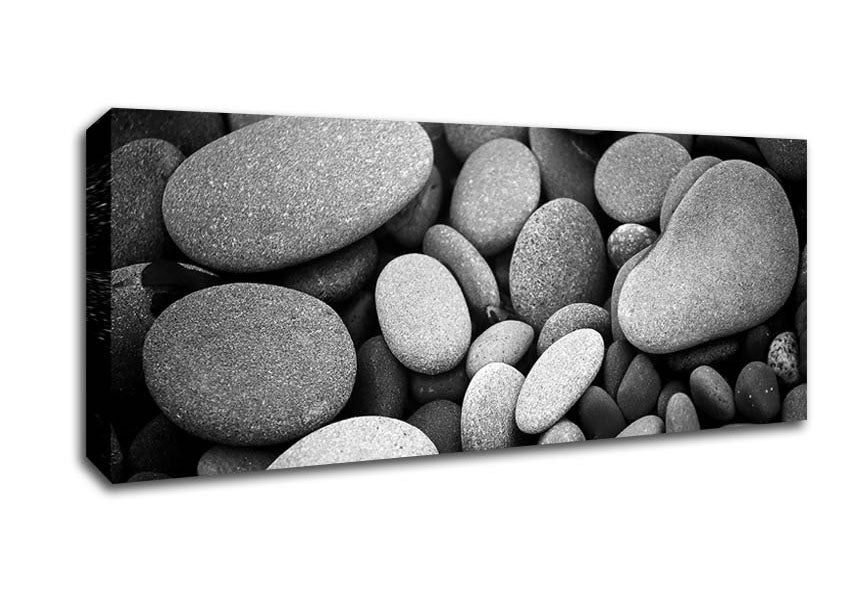 Picture of Amazing Love Rock B n W Panoramic Canvas Wall Art