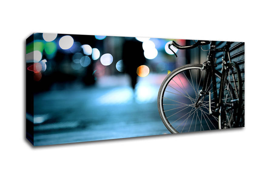 Picture of Bicycle Panoramic Canvas Wall Art