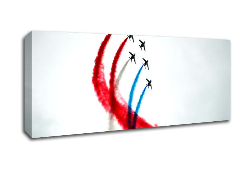 Picture of Aviation In France Panoramic Canvas Wall Art