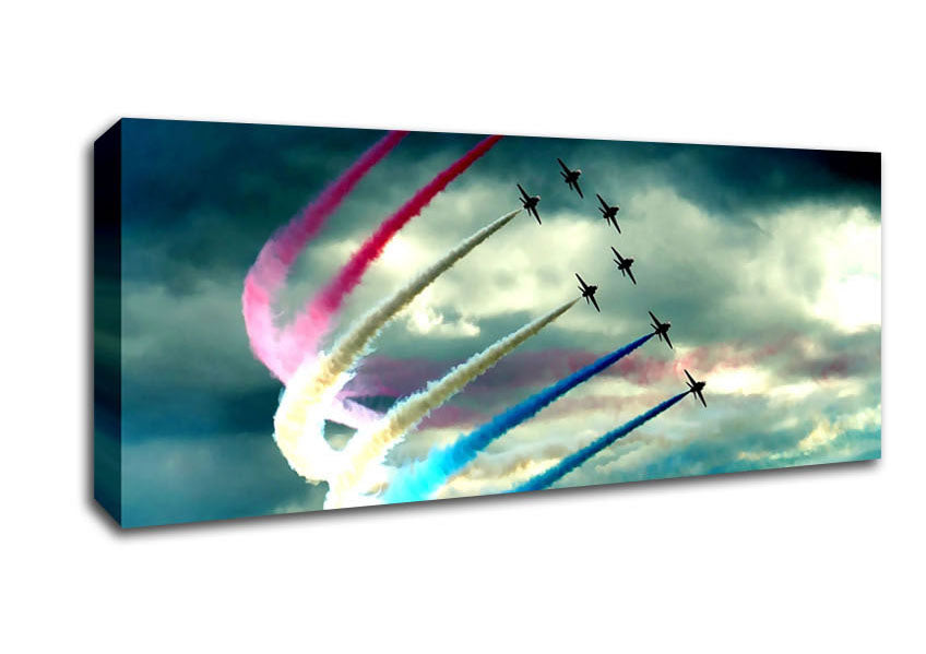 Picture of Air Show Panoramic Canvas Wall Art