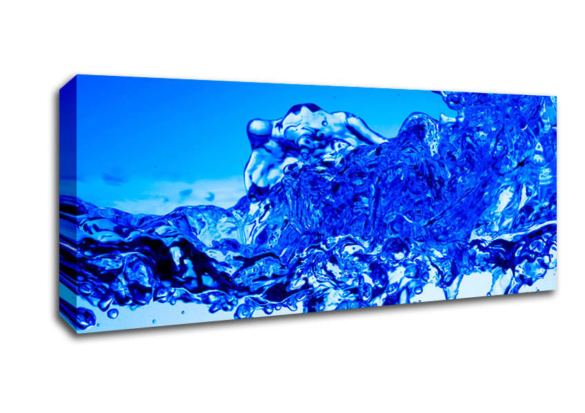 Picture of Blue Celebration Panoramic Canvas Wall Art