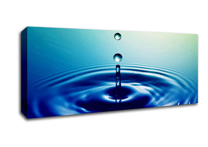 Picture of Water Droplet Panoramic Canvas Wall Art