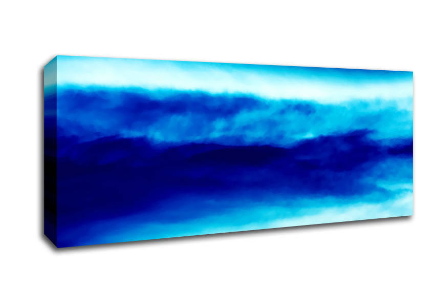 Picture of The Blue Mist Panoramic Canvas Wall Art