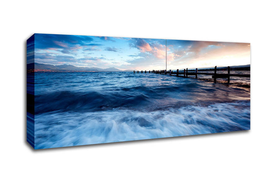 Picture of Sea Twilight Panoramic Canvas Wall Art