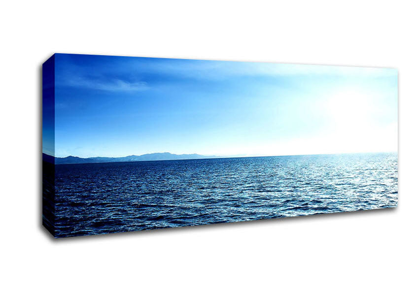 Picture of Blue Sea Panoramic Canvas Wall Art