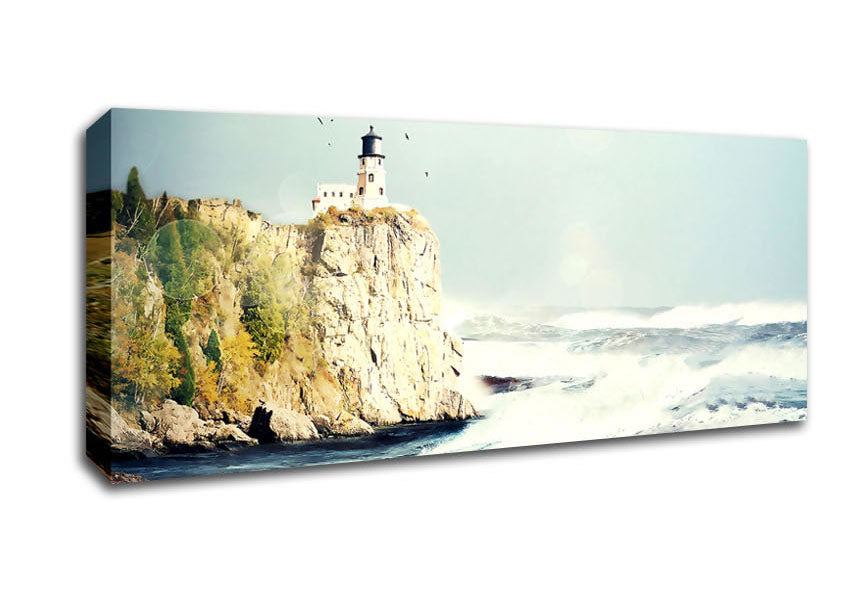 Picture of Beautiful Lighthouse Panoramic Canvas Wall Art