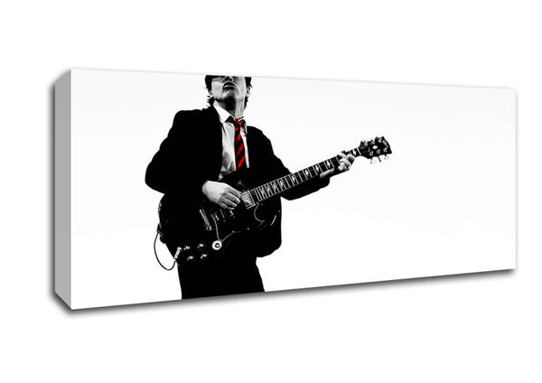 Picture of Acdc Guitar Panoramic Canvas Wall Art