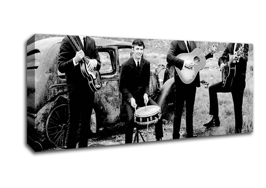 Picture of Beatles Band Panoramic Canvas Wall Art