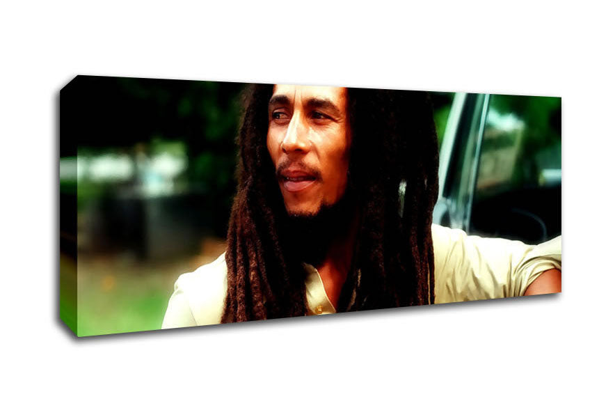 Picture of Bob Marley Chill Panoramic Canvas Wall Art