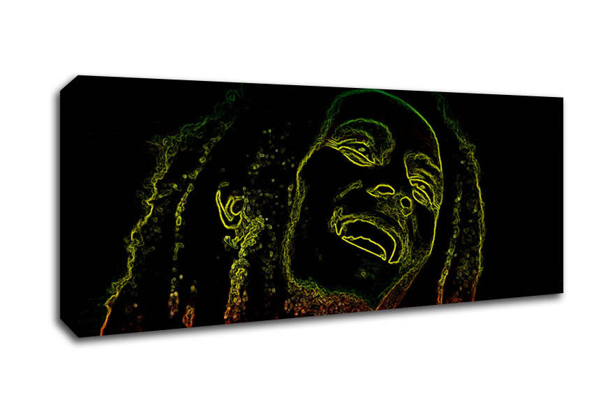 Picture of Bob Marley Panoramic Canvas Wall Art