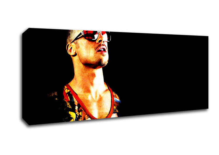 Picture of Brad Pitt Tyler Durden Fight Club Panoramic Canvas Wall Art