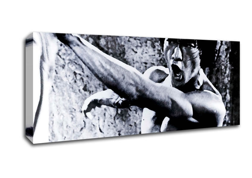 Picture of Bruce Lee Fist Of Power Panoramic Canvas Wall Art