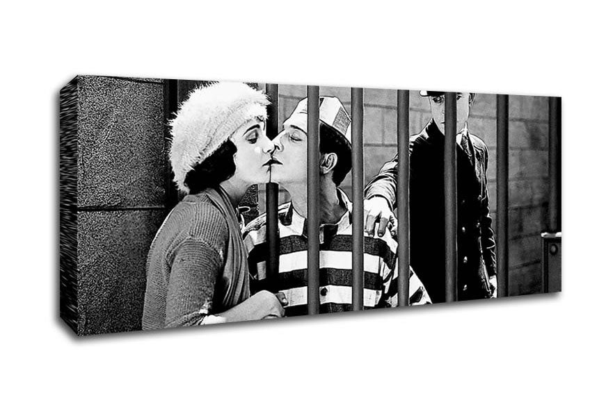 Picture of Buster Keaton Panoramic Canvas Wall Art