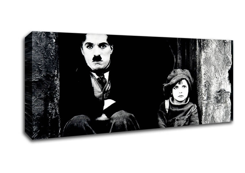 Picture of Charlie Chaplin The Kid Panoramic Canvas Wall Art