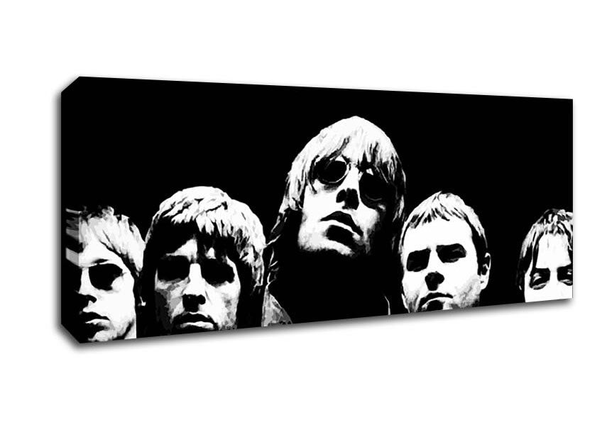 Picture of Oasis Wonderwall Pop Art Panoramic Canvas Wall Art