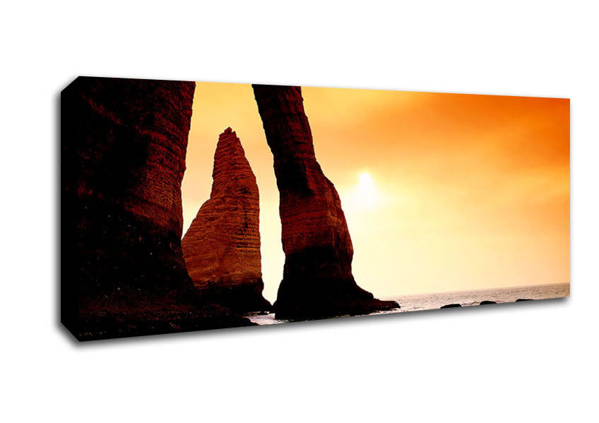 Picture of Architectural Ocean Panoramic Canvas Wall Art