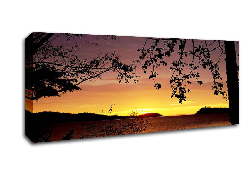 Picture of Calm Ocean Breeze Panoramic Canvas Wall Art