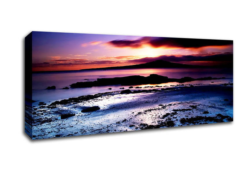 Picture of As The Sun Breaks Through Panoramic Canvas Wall Art