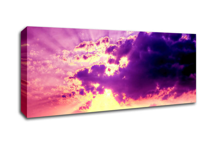 Picture of Sunburst Panoramic Canvas Wall Art