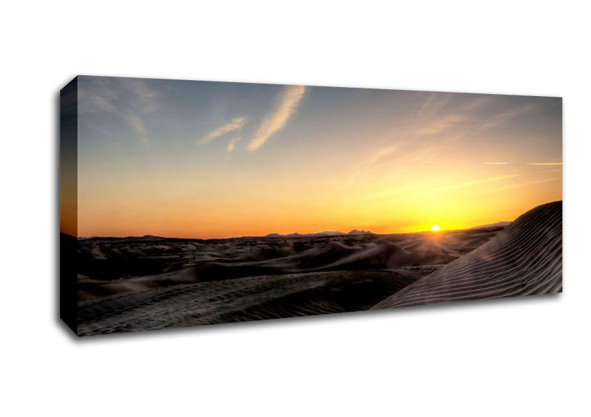 Picture of Little Sahara Sunset Panoramic Canvas Wall Art