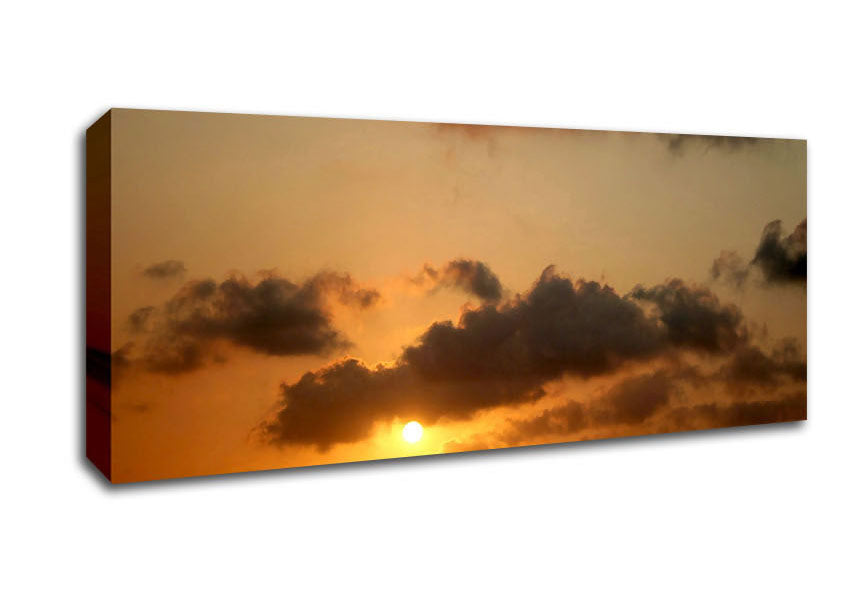 Picture of Warm Sunset Panoramic Canvas Wall Art