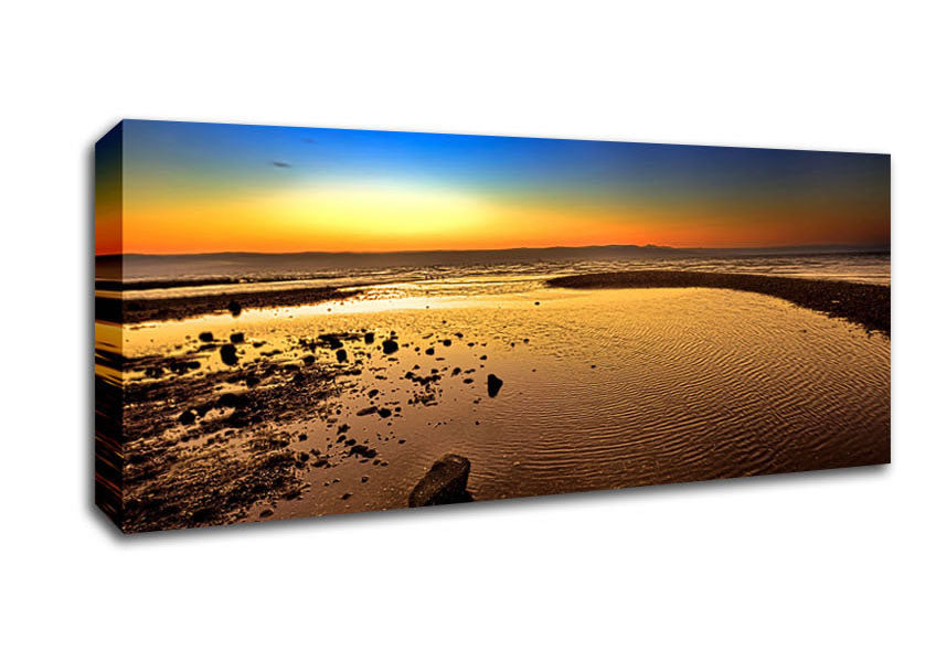 Picture of The Sound Of Dewdrops Panoramic Canvas Wall Art