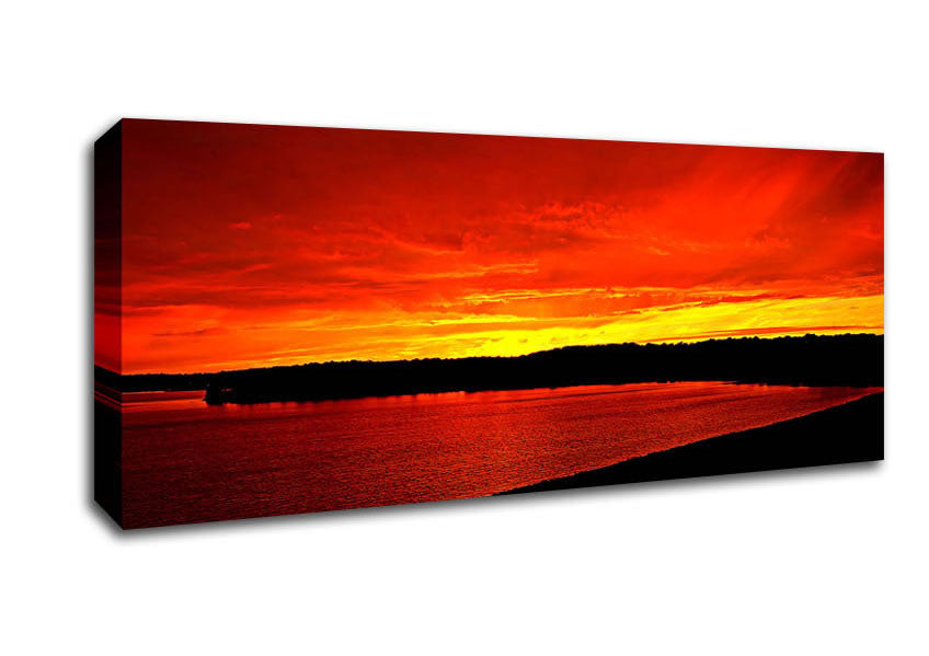 Picture of Rouge Panoramic Canvas Wall Art