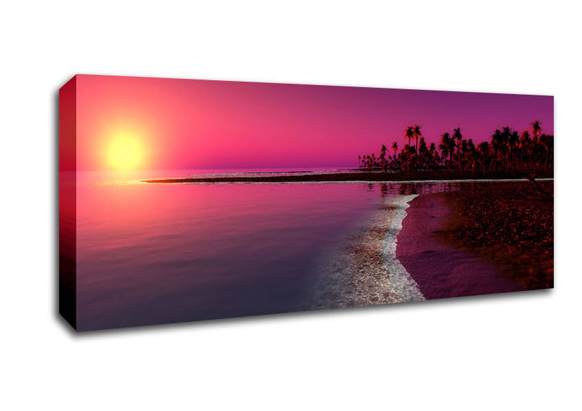 Picture of Twilight Sunset Panoramic Canvas Wall Art