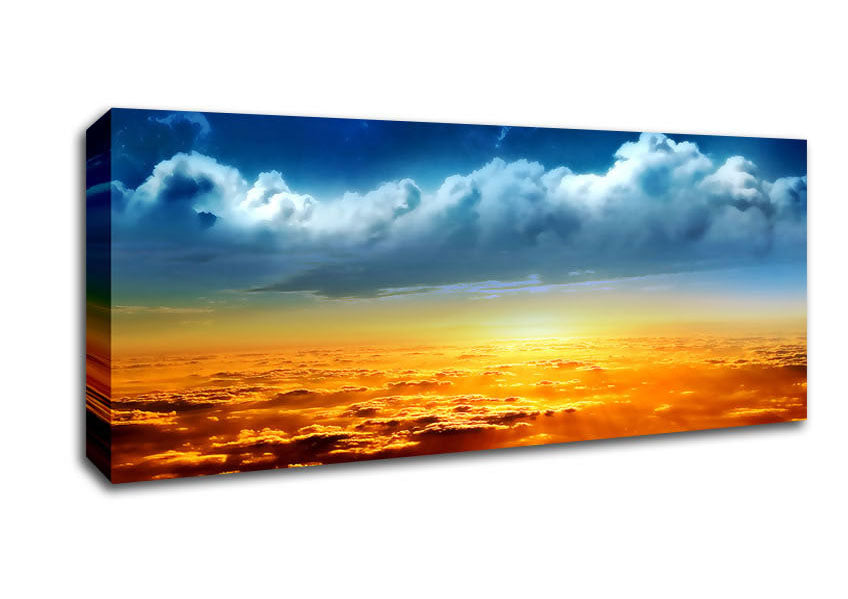 Picture of On The Clouds Panoramic Canvas Wall Art