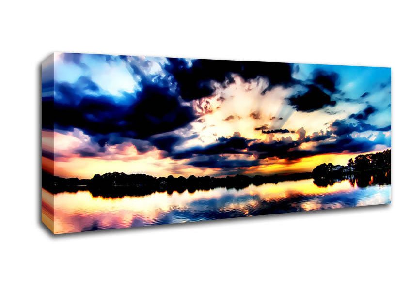 Picture of The Rays Of God Panoramic Canvas Wall Art