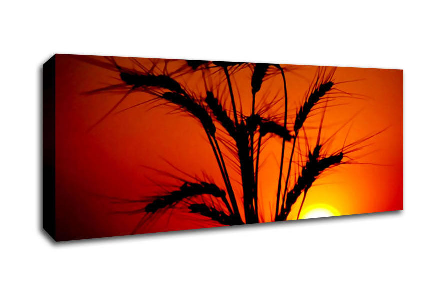 Picture of The Wheats Source Of Energy Panoramic Canvas Wall Art