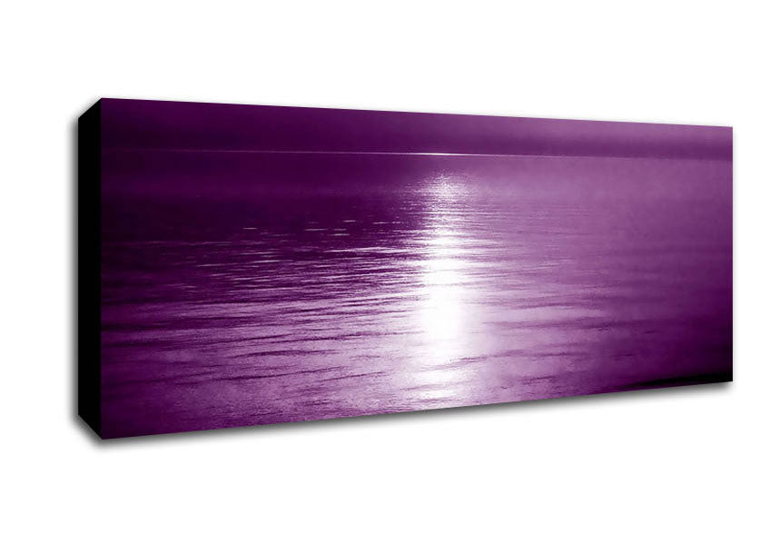 Picture of Serenity Mauve Panoramic Canvas Wall Art