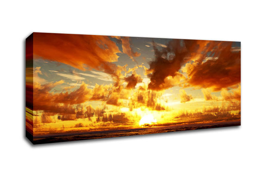 Picture of Glorious Day Break Panoramic Canvas Wall Art