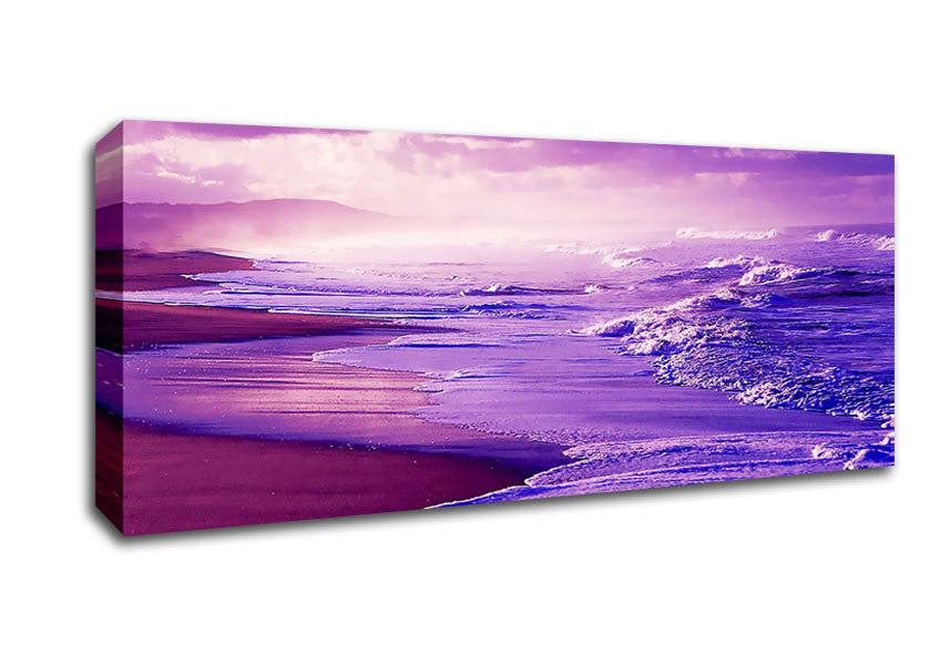 Picture of The Morning Oceans Ebb Panoramic Canvas Wall Art