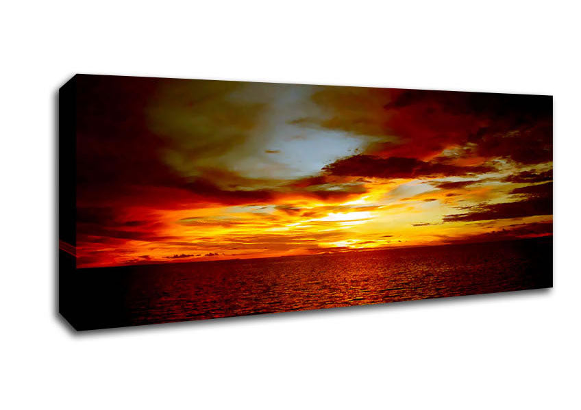 Picture of Calm Before The Storm Ii Panoramic Canvas Wall Art