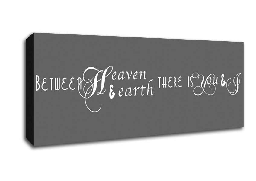 Picture of Between Heaven And Earth Grey Panoramic Canvas Wall Art