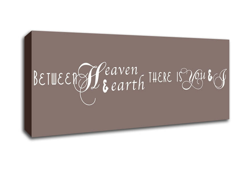 Picture of Between Heaven And Earth Beige Panoramic Canvas Wall Art