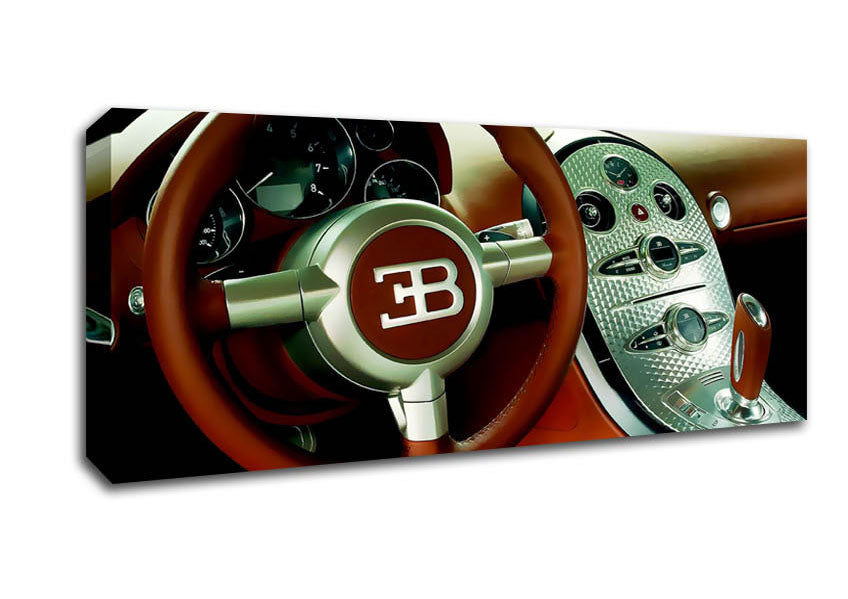 Picture of Bugatti Veyron Interior Panoramic Canvas Wall Art