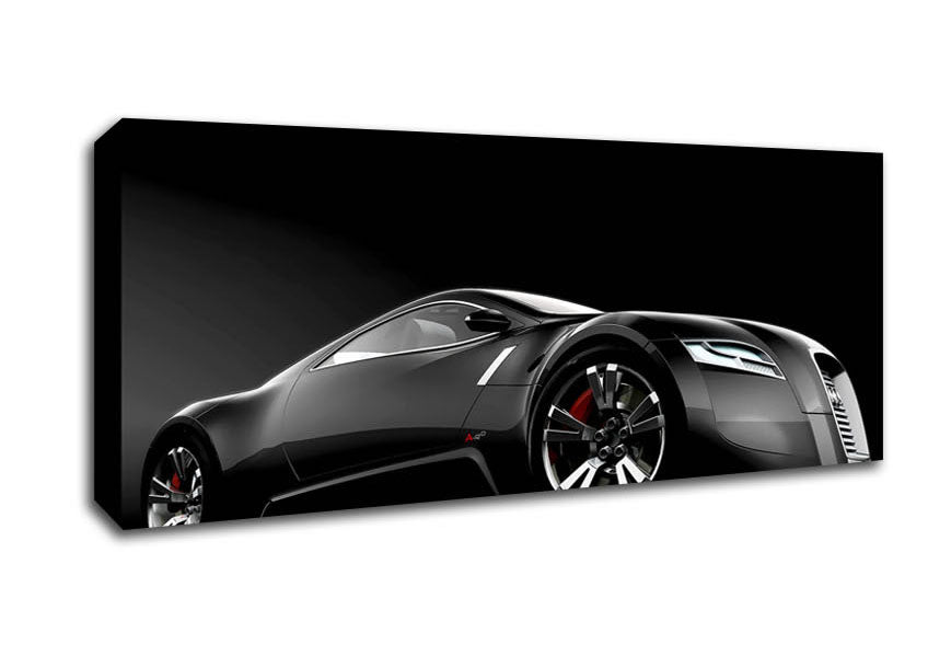 Picture of Bugatti Concept Black Panoramic Canvas Wall Art